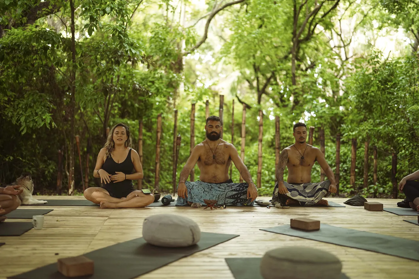 Group breathwork
