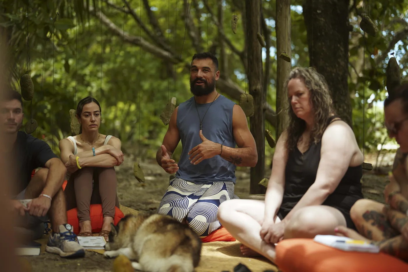 Group in breathwork